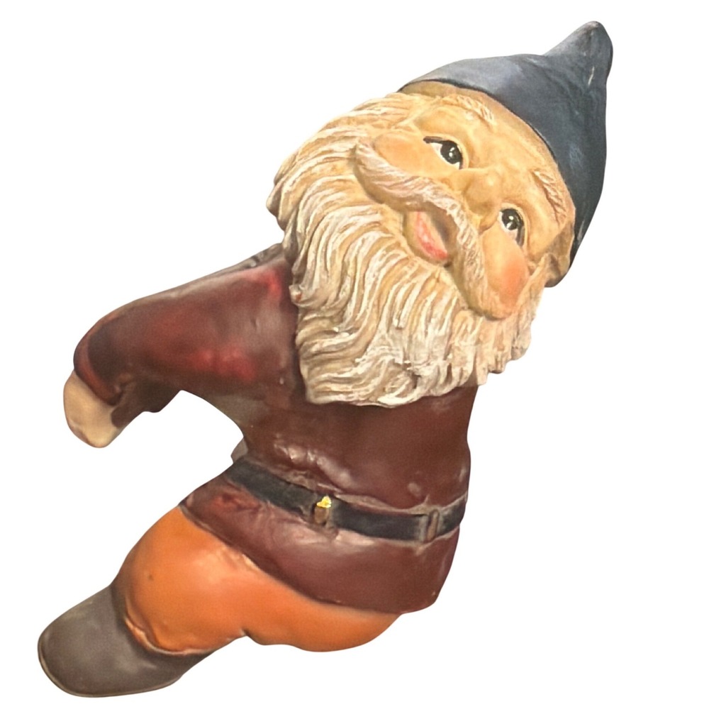 Vintage 2009 Accents Unlimited Shelf Sitter Garden Gnome 5" Figurine
